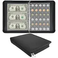 YeeCASE Coin Collectors Book Holder, 500 Pockets Fireproof Coins Collecting A...