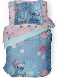 Jay Franco Disney Lilo & Stitch Floral Fun Twin Comforter & Sham Set