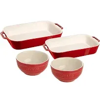 STAUB Ceramic 4-pc Baking Dish Set