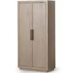 Maven Lane Uma Contemporary Wooden Cabinet in Refined White Finish