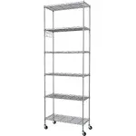 Homdox 6-Tier Storage Shelf Wire Shelving Unit Free Standing Rack Organization