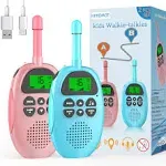 Toys for Ages 5-7 Boys Girls, Walkie Talkies for Kids Rechargeable 22 Channels 2 Way Radio Toy Christmas Birthday Gifts for Girls Boys Ages 3-12 Camping Hiking Outdoor Easter Basket Stuffers