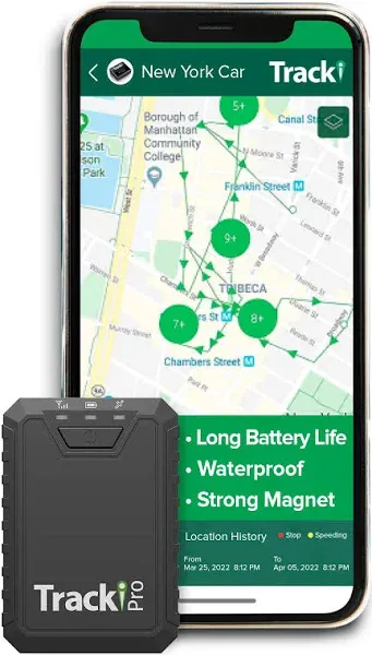 Tracki Pro GPS Tracker for Vehicles, USA made tech. Up to 7 Months Batt. Waterproof Magnetic 4G LTE Long Battery Life 2-7 Month, Unlimited Distance, Subscription Required, Multi Alerts, Hidden Tracker