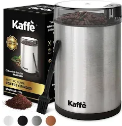 Kaffe One-Touch Electric Coffee Grinder with Cleaning Brush