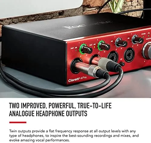 Focusrite Clarett+ 4Pre USB-C Audio Interface | Reverb