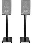 Pair RS29B 29&#034; Steel Bookshelf Speaker and Studio Monitor Stands-Black V2