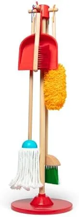 Melissa & Doug Toy, Dust! Sweep! Mop!, Ages 3+ - 6 pieces