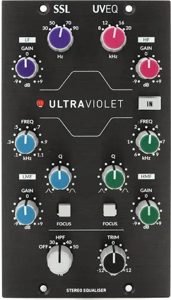 SSL UVEQ Ultra Violet 500 Series 4-Band EQ Stereo Equalizer