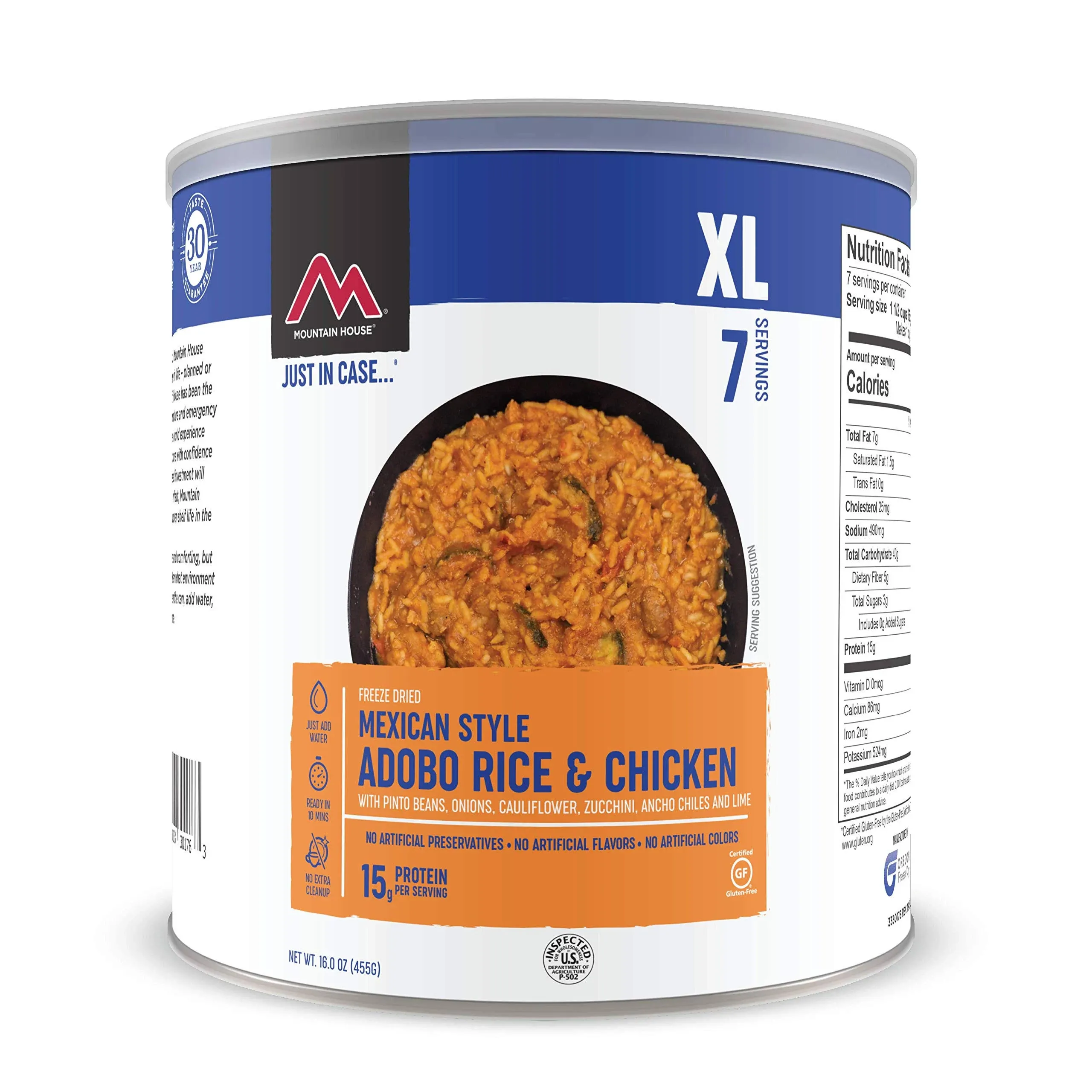 Mountain House Mexican Style Adobo Rice & Chicken #10 Can