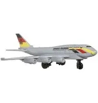 Matchbox Collectible Die-Cast Metal Sky Busters MBX 6-2 Airliner Airplane - HVM39 ~ Silver Passenger Euro Airline Jet Airplane ~ Includes Playmat