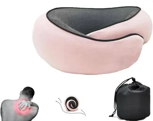 2024 New Neck Pillow, Wander Plus Travel Neck Pillow, Aircraft Memory Foam Travel Neck Pillow (Pink), OPZ-416 UPC-749799937929