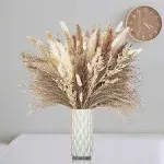 Dried Pampas Grass Decor - Christmas, ThanksGiving, Holiday Decorations Bouqu...