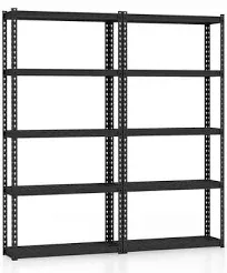 Costway 5-Tier Heavy Duty Storage Shelf with Anti-Tipping Device