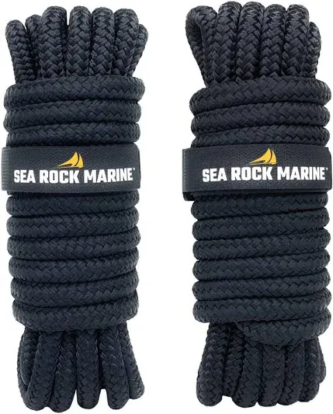 Sea Rock Marine Black - 2 Pack 30&#039; x 5/8&#034;