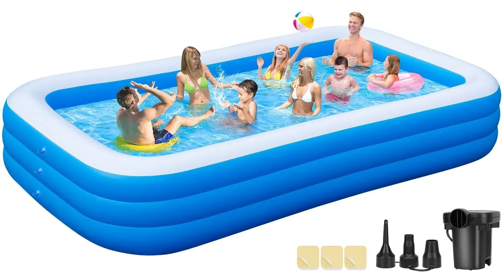 Inflatable Pool for Kids and Adults