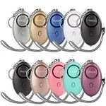 Personal Alarm for Women, 10 Packs 140DB Emergency Self-Defense Security Alarm Keychain with LED Light for Women Kids and Elders (Colorful)