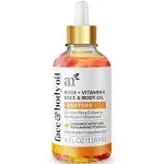 Artnaturals, Face & Body Oil, Rose + Vitamin E, 4 fl oz (118 ml)