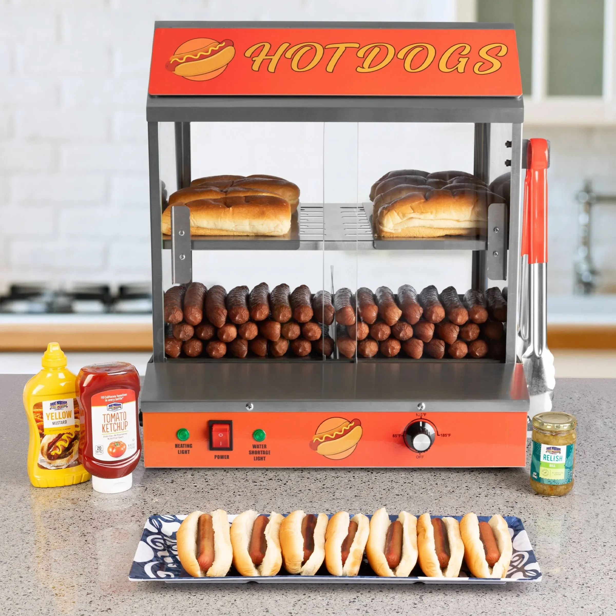 Great Northern Popcorn Hot Dog and Bun Steamer