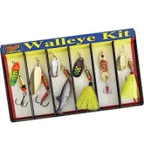 Mepps Walleye Kit Plain and Dressed Lure Assortment