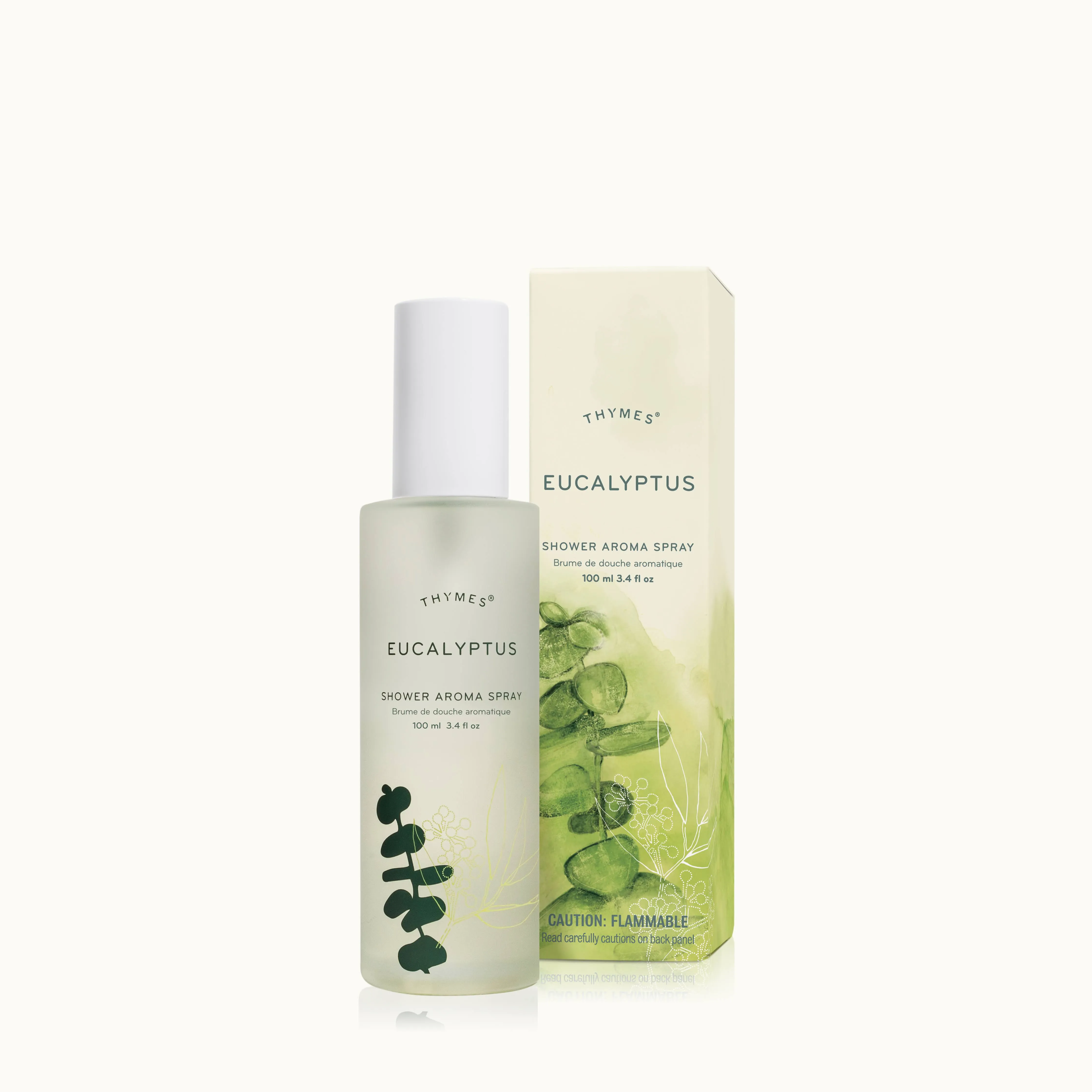 Thymes Daily Shower Spray for a Spa Like Experience - Shower Essentials - Shower Mist - Eucalyptus for Shower Spray - Eucalyptus Oil, Italian Lemon, Bergamot & Lemongrass (Eucalyptus Spray, 3.4 fl oz)