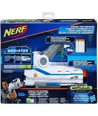 NERF MEDIATOR N-STRIKE MODULUS -NIB- BARREL CONVERTS TO BLASTER 3 DART BLAST