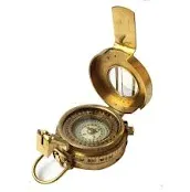 Vintage Military Navigational Marine Brass Compass 2.5 Pocket Antique Device