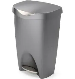 13 Gallon Nickel Step Trash Can with Lid, WYT-28