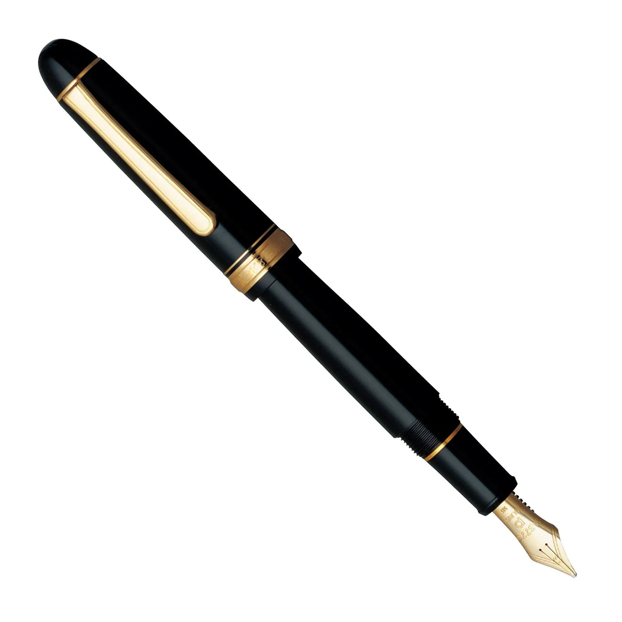 Platinum #3776 CENTURY Black in Black Nib : MUSIC