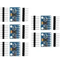 AITRIP 5 Pcs GY-521 MPU-6050 MPU6050 Module,6 DOF MPU-6050 3 Axis Accelerometer Gyroscope Sensor Module 16Bit AD Converter Data Output IIC I2C DIY Kit for Arduino (5PCS)