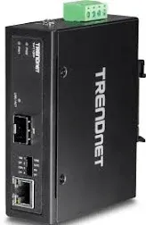 TRENDnet ‎TI-F11SFP Hardened Industrial 100/1000 Base-T to SFP Media Converter -