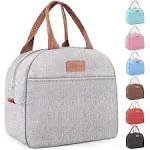 Lunch Bag for Women & Men Adult Insulated Lunch Box, Small Leakproof Cooler Food Lunch Containers Reusable High Capacity Lunch Tote Bags for Work, Tra