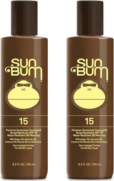 Sun Bum Premium Sunscreen Browning Lotion SPF 15 For All Skin Types 8.5 oz