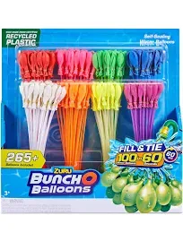 Bunch O Balloons 265+ Water Balloons ~ Self-Sealing 8 Colors NEW / Sealed