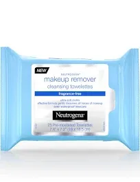 Neutrogena Hydrating Makeup Remover Face Wipes, Pre-Moistening Facial Cleansing Towelettes to Condition Skin & Remove Dirt, Oil, Makeup & Waterproof Mascara, Alcohol-Free, Value Pack 25 ct