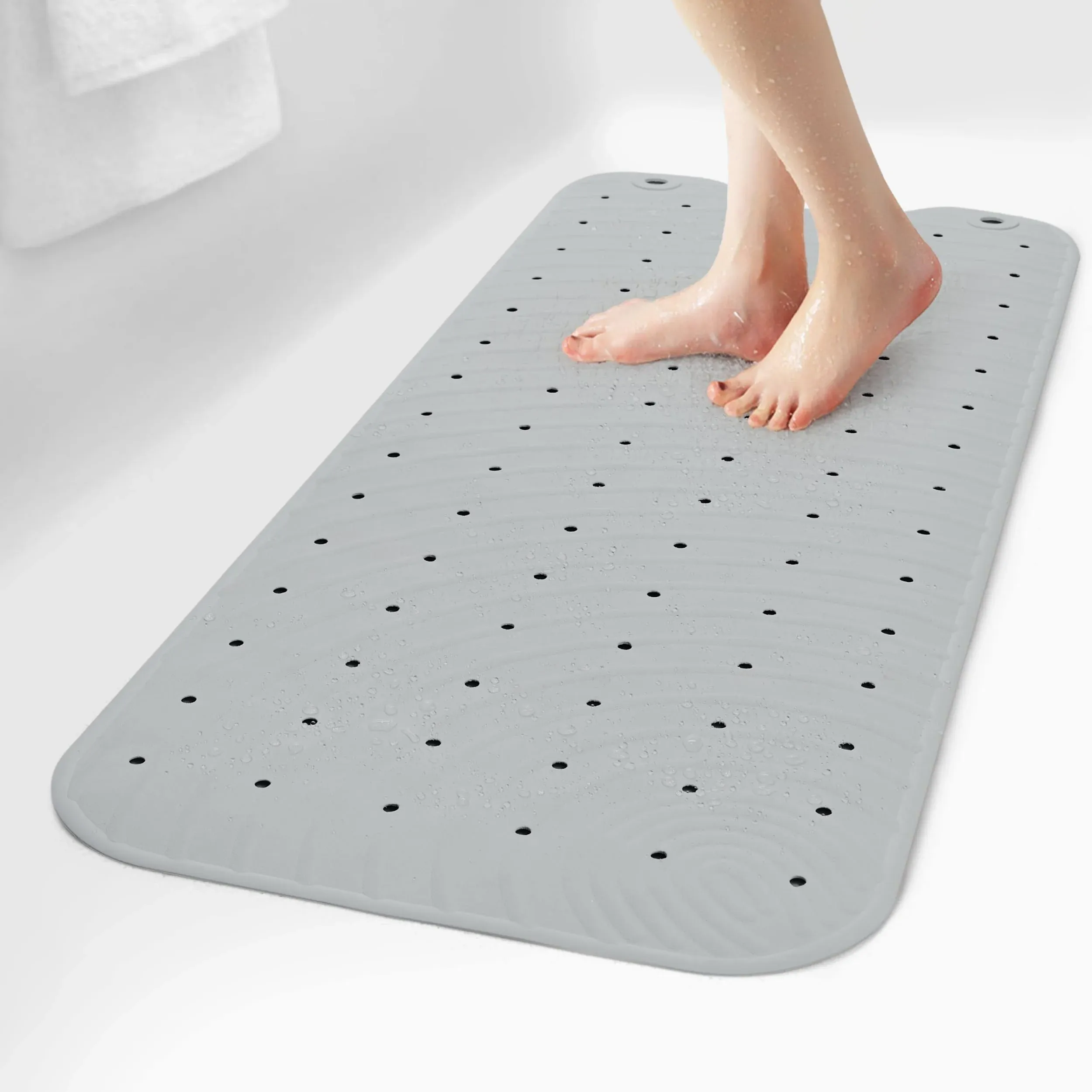 SelfSuite Extra Long Rubber Bathtub Mat