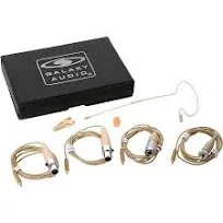 Galaxy Audio ESM8 Single-Ear Headset Mic with 4 Cables (Beige)