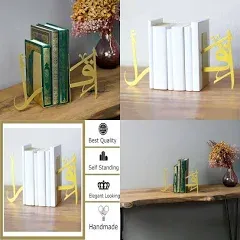 IWA Concept | IQRA Arabic Metal Bookend | Home Decor or Islamic Decor for Table or Shelves | Home Decorations for Ramadan Gifts | Eid Decorations | (Copper)