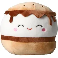 Squishmallow Kellytoy Plush Food Carmelita the S&#039;more 8&#034; NWT