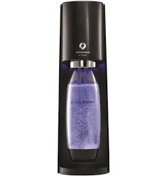 SodaStream Art Sparkling Water Maker (Black) with CO2 and Two Carbonating Bottles