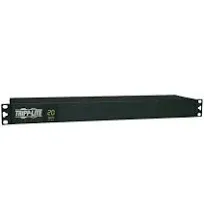 Tripp Lite Metered PDU, 20A, 12 Outlets (5-15/20R), 120V, L5-20P/5-20P Input, 6 ft. Cord, 1U Rack-Mount Power (PDUMH20-6)