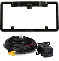 Alpine KTX-C10LP License Plate Frame with Alpine HCE-C1100 Back Up Camera