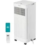 Midea 10,000 BTU ASHRAE (7,100 BTU SACC) Portable Air Conditioner Smart Control, Cools up to 300 Sq. Ft., with Dehumidifier & Fan mode, Easy- to-use Remote Control & Window Installation Kit Included