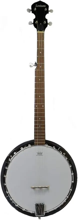 5-String BANJO - REMO Head 38" TRADITIONAL BLUEGRASS Solid Sepele Wood