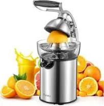 Electric Citrus Juicer Squeezer, Reemix Powerful Orange Juicer with Zine Alloy Die Casting Shell, Luxury Citrus Squeezer with Two Interchangeable Cones for Oranges of any Size (Zine Alloy Die Casting)