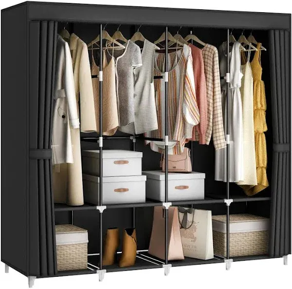 MOGELAFOO 67 inch Large Capacity Portable Closet Wardrobe