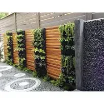 Cloth 12 Pocket Hanging Vertical Garden Wall Planter for Yard Garden Home Decoration