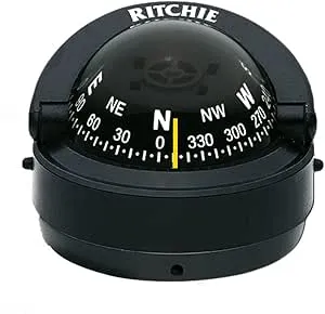 Ritchie S-53 Explorer Compass - Surface Mount - Black