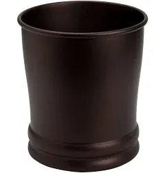 IDesign Olivia Steel Wastebasket Trash Can Bronze Multi-purpose 9&#034; X 9&#034; X 10&#034;