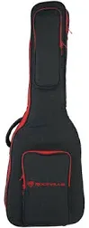 Rockville EGB25-BK Padded Electric Guitar Gig Bag with Neck Pad + Secure Strap