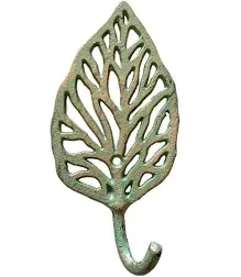 The Bridge Collection Cast Iron Leaf Hook